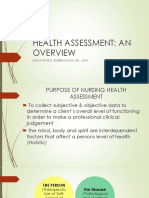 Health Assessment: An: Diana Rose D. Emerenciana, RN., Man