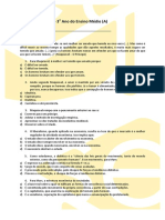 Prova de Filosofia - 3 Ano Do Ensino Médio (A) : Nome