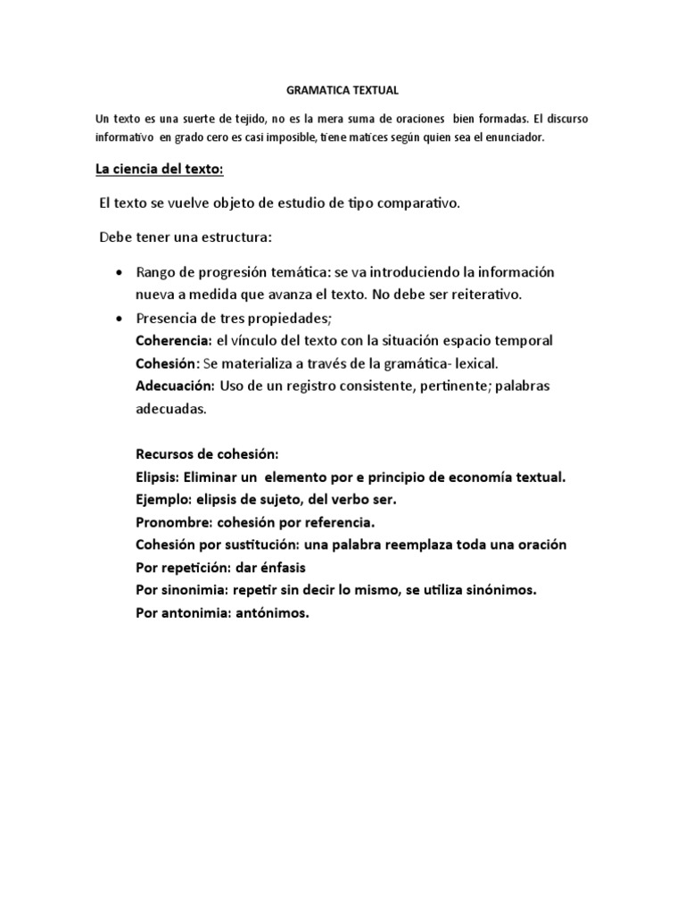 Gramatica Textual PDF