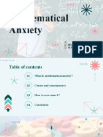 Maths Anxiety Ppt-English