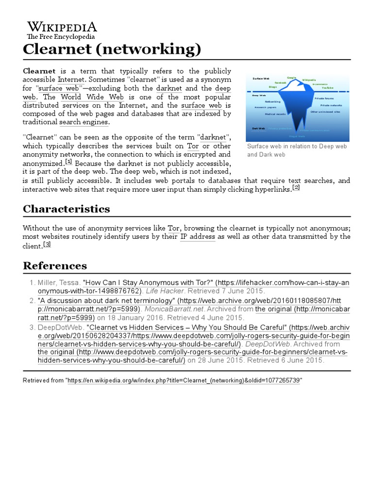 Understanding the Clearnet vs Darknet | PDF