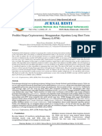 Jurnal Resti: Prediksi Harga Cryptocurrency Menggunakan Algoritma Long Short Term Memory (LSTM)