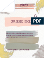 Cuaderno Docente: Secundaria Y Superior