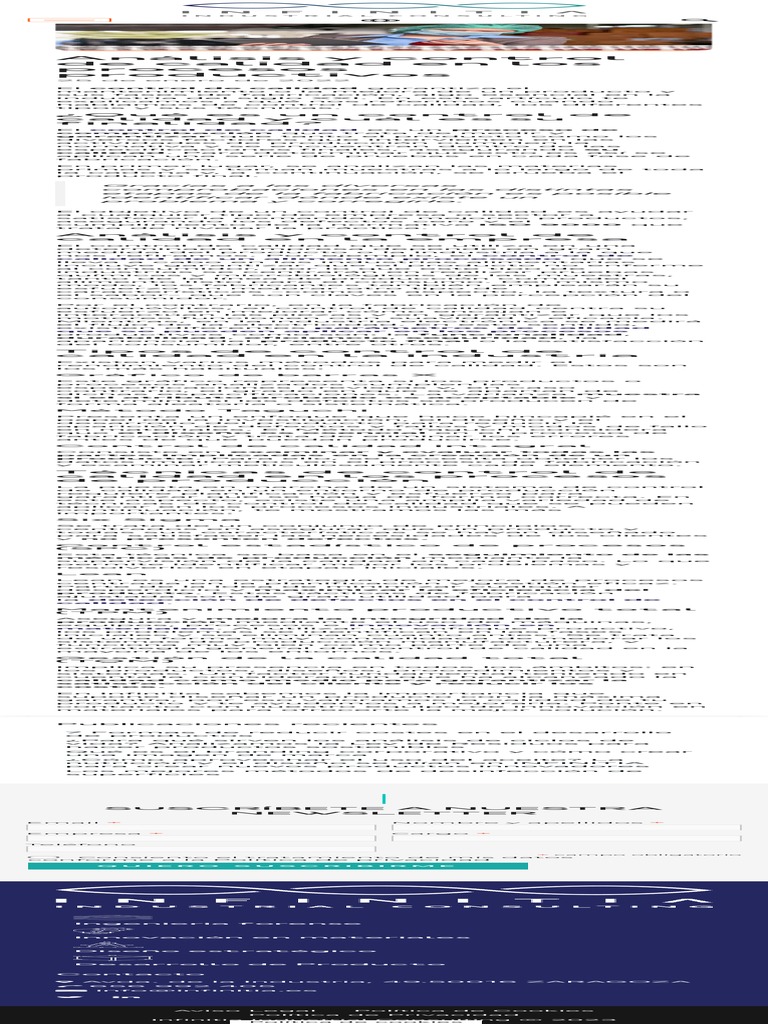 Análisis y Control de Calidad en Los Procesos Productivos | PDF ...