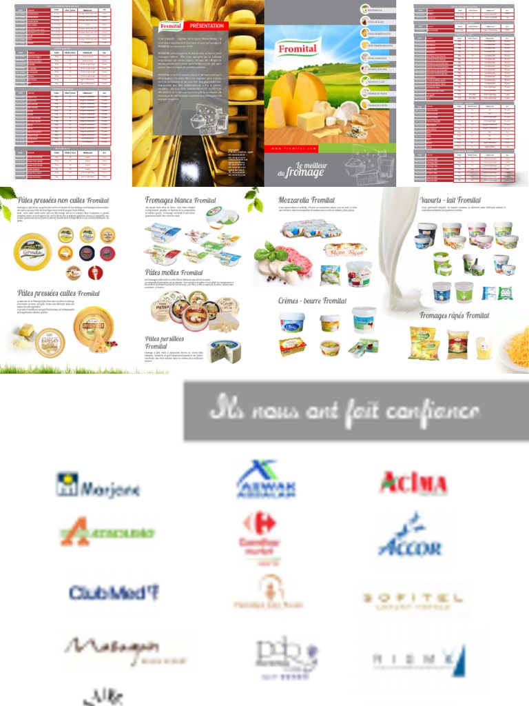 Fromital : Fromages et Yaourts du Maroc | PDF | Fromage | Produits laitiers