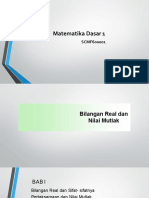 Matematika Dasar 1: Bilangan Real dan Nilai Mutlak