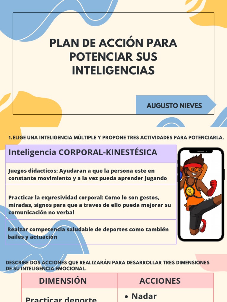 Plan de Acción para Potenciar Sus Inteligencias | PDF | Sicología ...