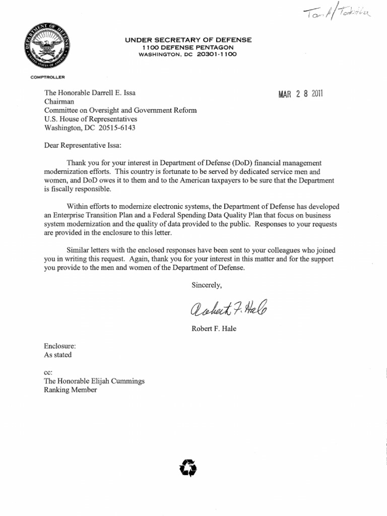 Under Secretary of Defense | PDF | United States Department Of Defense ...