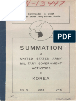 Summation of United States Army Military Government Activities in Korea, No 9, June 1946