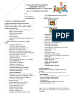 Institución Educativa Privada Asoc. Santa Rosa MZ F Lote 20 - Santa Rosa Lista de Utiles de Inicial 4 Años