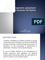 Ergonomic Assessment of Postural Risk Factors: by Dr. Ganesh S. Jadhav