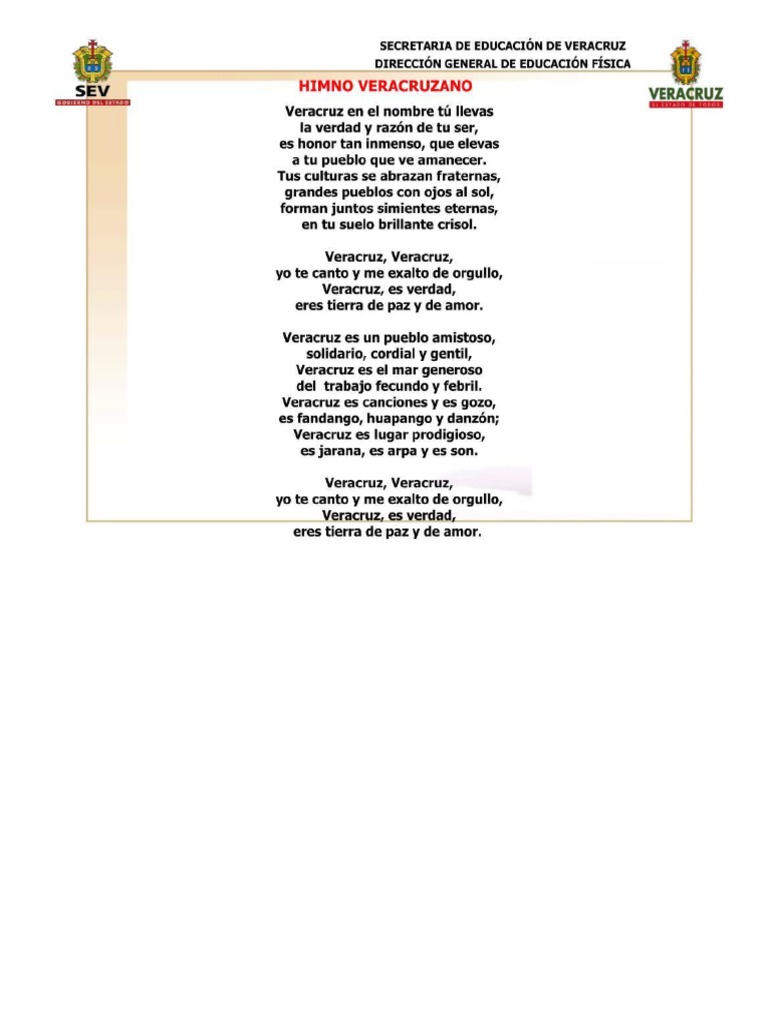 Himno Veracruz PDF