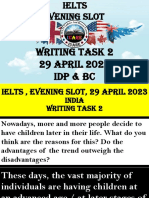Writing Task 2 29 April 2023 Idp & BC