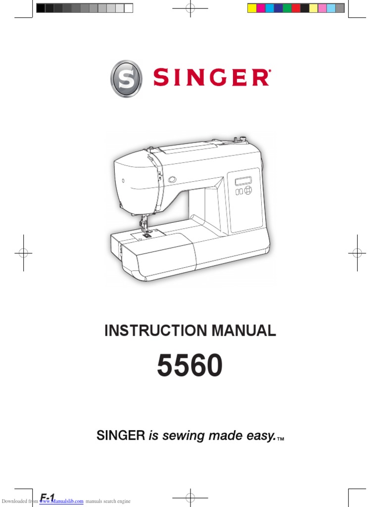 Instruction Manual: Downloaded From Manuals Search Engine, PDF, Sewing  Machine