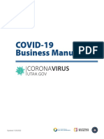 COVID-19 Business Manual: Updated 1/20/2022