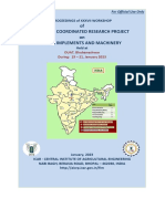 Of All India Coordinated Research Project On Farm Implements and Machinery