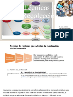 2.0 Técnicas Que Afectan La Recolección de Datos