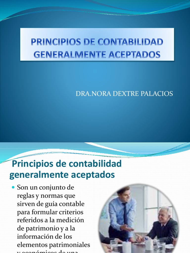 Principios de Contabilidad Generalmente Aceptados | PDF | Finanzas y dinero