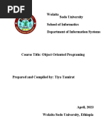 Wolaita Sodo University School of Informatics Department of Information Systems