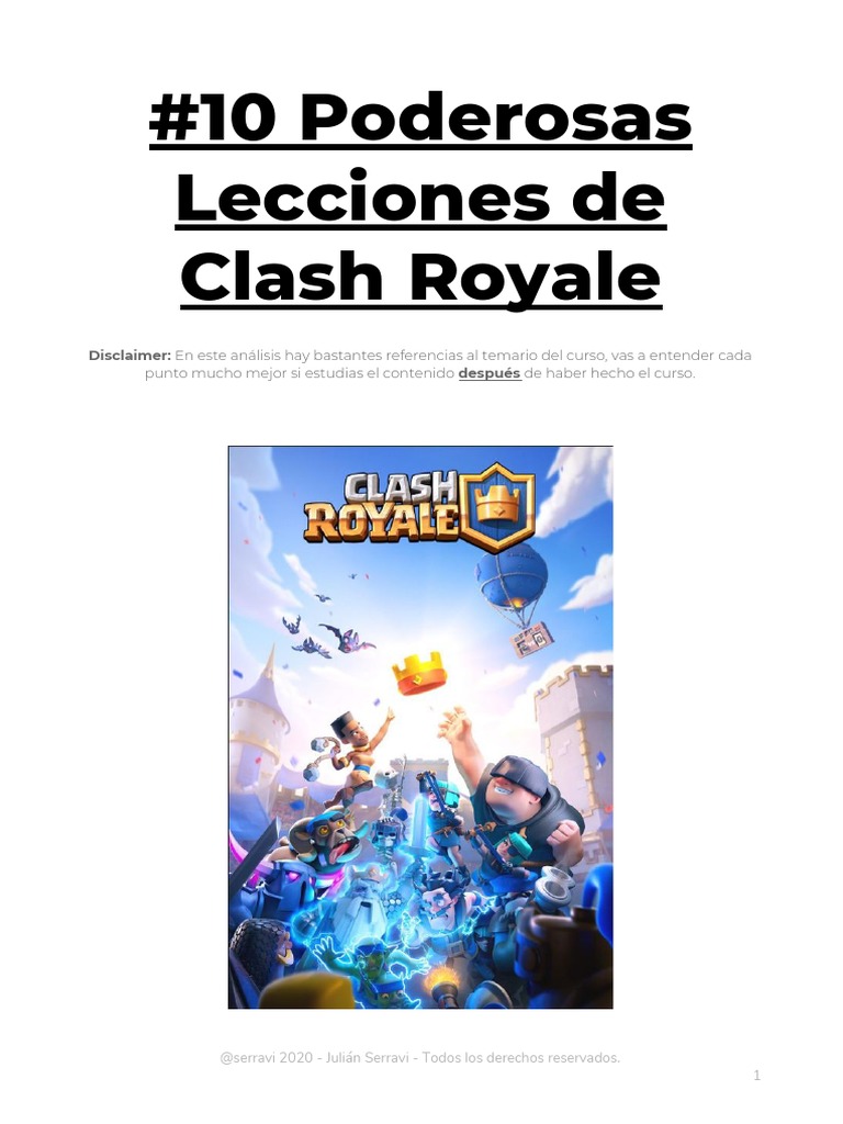 Clash Royale Pdf | Guide complet de Clash Royale – QOSSKE