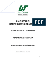 Ingeniería en Mantenimiento Industrial: Plan 9 S A Hotel City Express