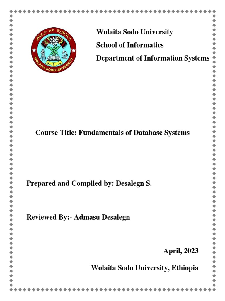 Fundametals of Database Module | PDF | Databases | Ibm Db2