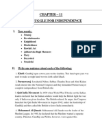 Class 5 The Struggle For Independence Notes