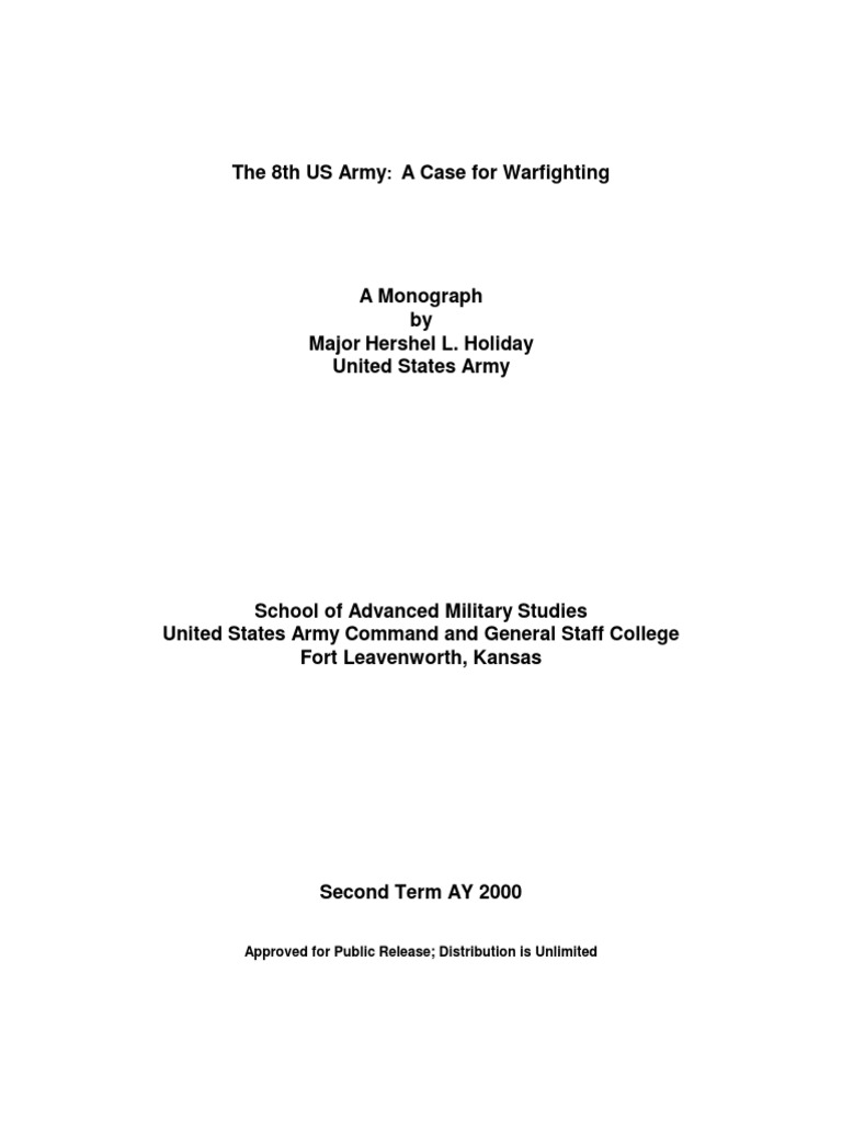 From Field Army to Theater Army to ASCC An Analysis of the Evolution