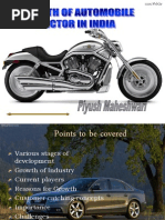 Growth of Automobile Sector in India