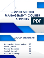 Service Sector Management-Courier Services