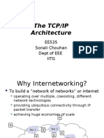 The Tcp/Ip Architecture: EE535 Sonali Chouhan Dept of EEE Iitg