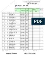 Phòng 1 (9A1 - A201) : Danh Sách Phòng Thi Khối 9 NĂM HỌC 2022-2023 Môn thi: Ngữ văn + Toán + Anh