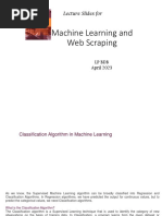 Machine Learning and Web Scraping Lecture 03