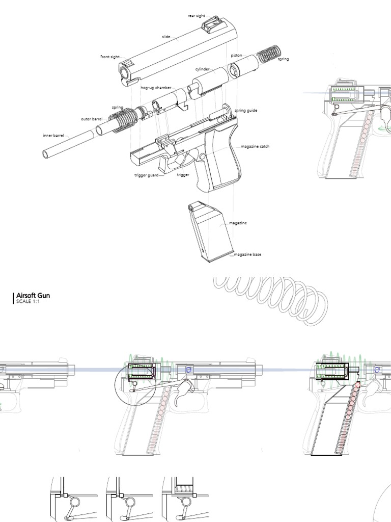 Airsoft gun parts diagram PDF