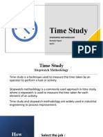 Time Study: Stopwatch Methodology