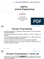 Aditya Engineering College (A) : Unit-Iii Dynamic Programming