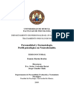 Personalidad y Dermatología. Perfil Psicológico en Neurodermitis