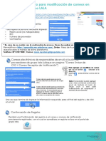 Guia Rápida para Modificación de Correos en Portal Grupo LALA