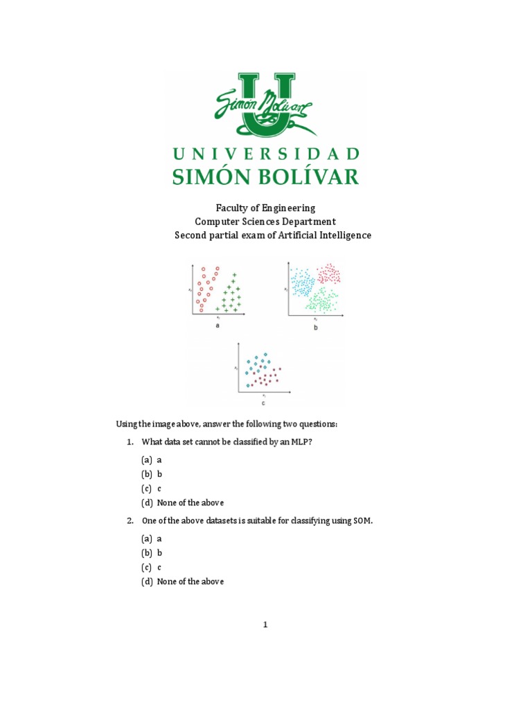 Artificial Intelligence Exam Analyzing Questions from the Second