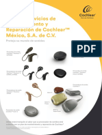 Plan de Servicios de Mantenimiento y Reparación de Cochlear™ México, S.A. de C.V