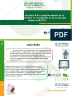 Análisis de La Efectividad de La Implementación de La Facturación Electrónica en La Reducción de La Evasión Del Impuesto Del IVA