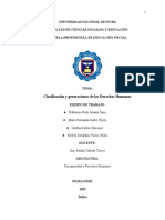 Clasificación y Generaciones de Los Derechos Humanos