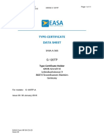 TCDS - EASA - A - 565 - Issue - 03 - G 120TP - Maximum Mass Increase