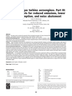 Recuperated Gas Turbine Aeroengines. Part III: Engine Concepts For Reduced Emissions, Lower Fuel Consumption, and Noise Abatement