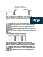 13.1 - Net Present Value and Other Investment Criteria