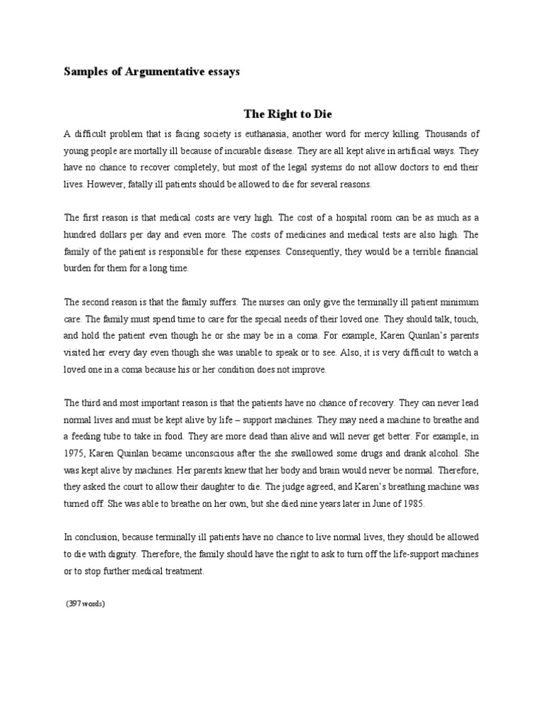 Argumentative Essay against Abortion,- With Outline