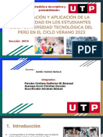 Investigación y Aplicación de La Bioseguridad en Los Estudiantes de La Universidad Tecnológica Del Perú en El Ciclo Verano 2023
