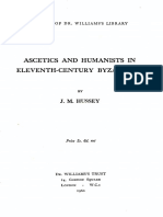 Ascetics and Humanists in Eleventh-Century Byzantium: J.M. Hussey