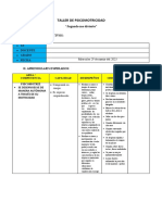 TALLERSESIÓN DE Psicomotriz MIERCOLES29