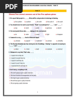 Unit 4: Choose Two Answers Exercise | PDF